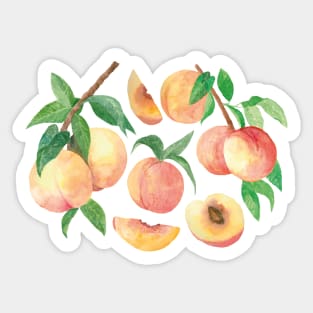 Summer Peaches Cottagecore Sticker